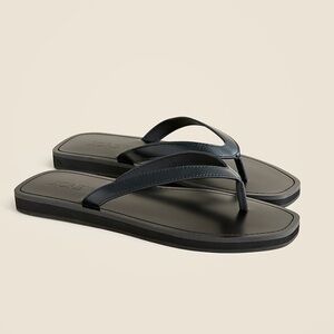 J. Crew Women's Black Leather Sandals